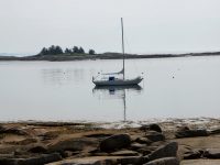 Late start, halting progress, Andrews Island