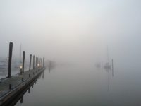 Foggy morning in Clinton, CT