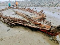 Historic shipwreck exposed again