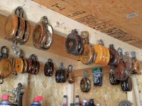 You can buy matching wooden blocks if so inclined, but the author doesn't mind "mixing and matching," and enjoys the restorative process.