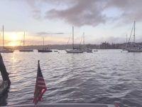 Looking west from the float at Carousel Marina. The marina's owner is an old highschool chum of the author. Photo by Joel Gleason