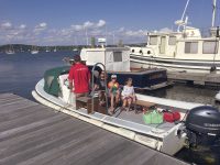 Photo by Bob MugglestonChances are, by the time this comes out, your favorite young launch driver Ð ours is pictured here Ð will be back at school.