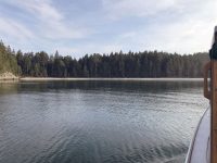 Photos courtesy Joel GleasonIn Roque Harbor the author (above left) and his son just sat and contemplated life. Their only companions were a few terns that twittered nearby, and the occasional mosquito.