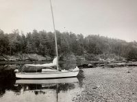 Photo by David BuckmanThe author explored the New England and Fundy coasts aboard this Lightning “Weekender” for many years.