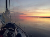 Photo by Bob MugglestonEarly morning off the coast of Rhode Island. What an escape being on the water is, especially in tough times.