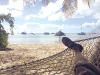 Wintertime, and the livin' is easy: Kicking back in Manjack Harbor, in the Abacos, a group of islands and cays in the northern Bahamas.Photo courtesy Albert Presgraves