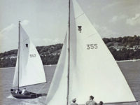 Photos courtesy Susan OlcottHull #355, Hardalee, back in the day (above). After 30 years of (mostly) dry storage, Hardalee was moved from the Midwest to Maine, where, after a partial restoration, new memories are being made aboard her again.