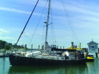Saoirse back in the water again, where she belongs (above), and a closeup of the Celtic-style gold swirls that so attracted the couple from the start (inset).Photos courtesy Amy Garrett