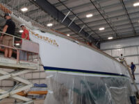 Photo by David StewartThe Ticonderoga undergoing her first significant refit in 30 years.