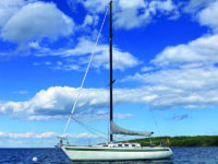 Photo courtesy Molly MulhernWildwood on her mooring.