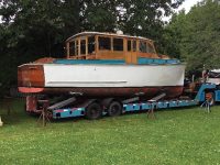 Photo courtesy Mike MartelHere are some of the author’s many boats built or restored over the years. Clockwise from above: 1929 Crosby Cruisette, the home-built Sharpie, Alden Gaff Yawl, lapstrake runabout from the 1960’s, 1952 Richardson cabin cruiser, and a 1935 Cape Cod Catboat.