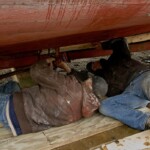 Putting the twist in.