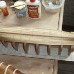 A partly constructed hull.