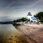 As a 2003 graduate from Roger Williams University and a Aquidneck Island resident post-diploma, I’ve always been intrigued by Bristol Ferry Lighthouse with its unique peninsula position on Mount Hope Bay. You, too, can experience this lovely gem as a clean, comfortable and reasonably priced Airbnb rental! It hosts stellar panoramic views that showcase four bridges on a clear day.