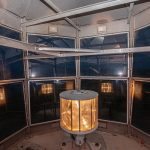 Local fishermen tell the tale of "being able to bait their hooks by the light of Sankaty Head,” one of the most powerful beams of light on the Eastern Seaboard that can be seen for 25 miles. The large Fresnel lens has been replaced with six Lucite panels that rotate around a bulb that’s the size of a man’s thumb.